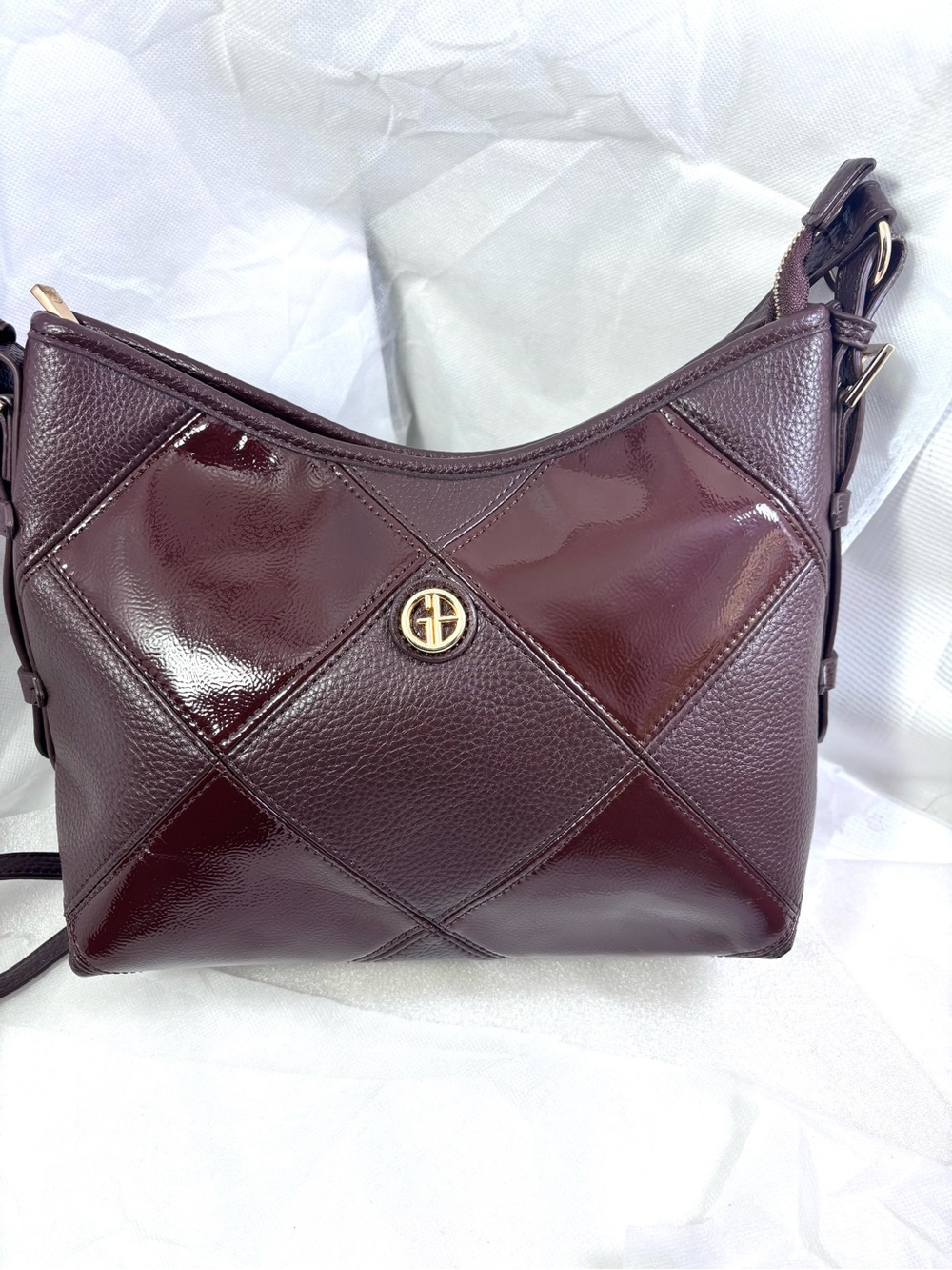 Giani Bernini Pebble Soft MD Shoulder Bag. Rich Coffee. - Picture 2 of 14